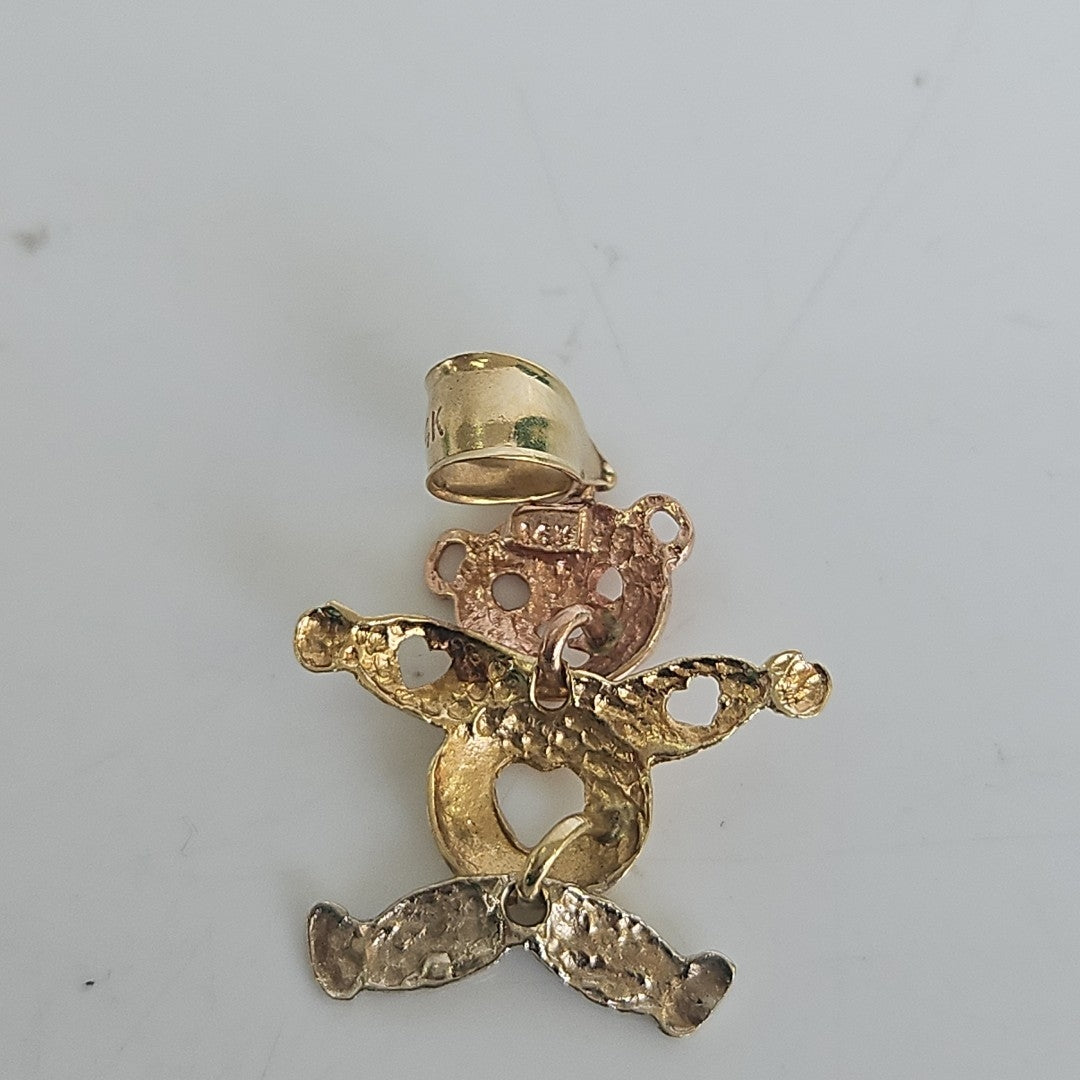 DIJE ORO COMBINADO 14 K 1,60 GRMS (SEMINUEVO)