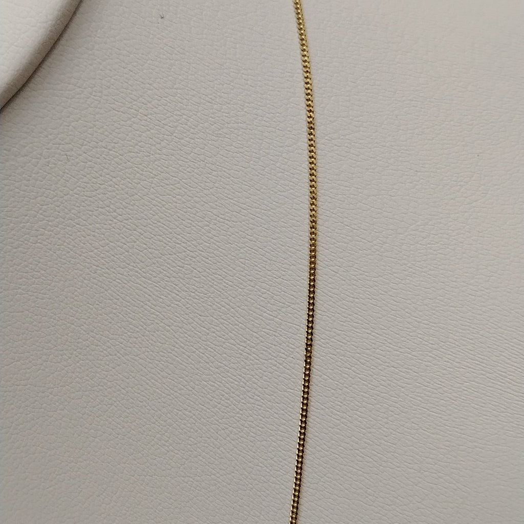 CADENAS TEJIDO BARBADA ORO 10K 50 CM 1.6 GR (NUEVO)