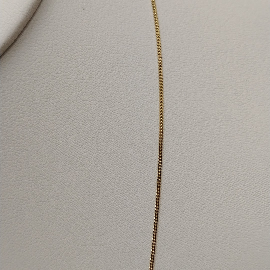 CADENAS TEJIDO BARBADA ORO 10K 50 CM 1.6 GR (NUEVO)