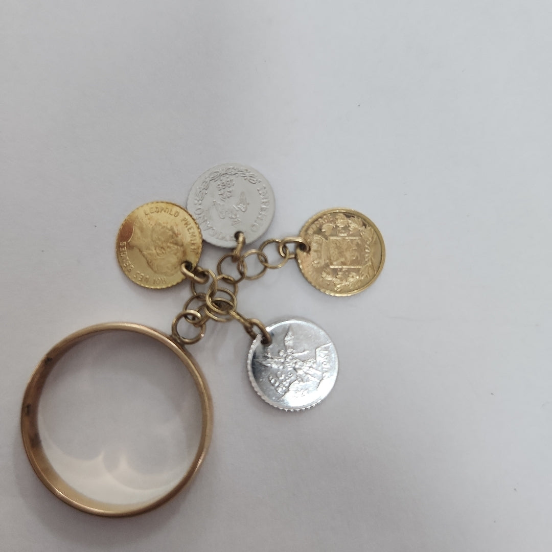 ANILLITO ORO COMBINADO 14 K 3.4 GRMS (SEMINUEVO)