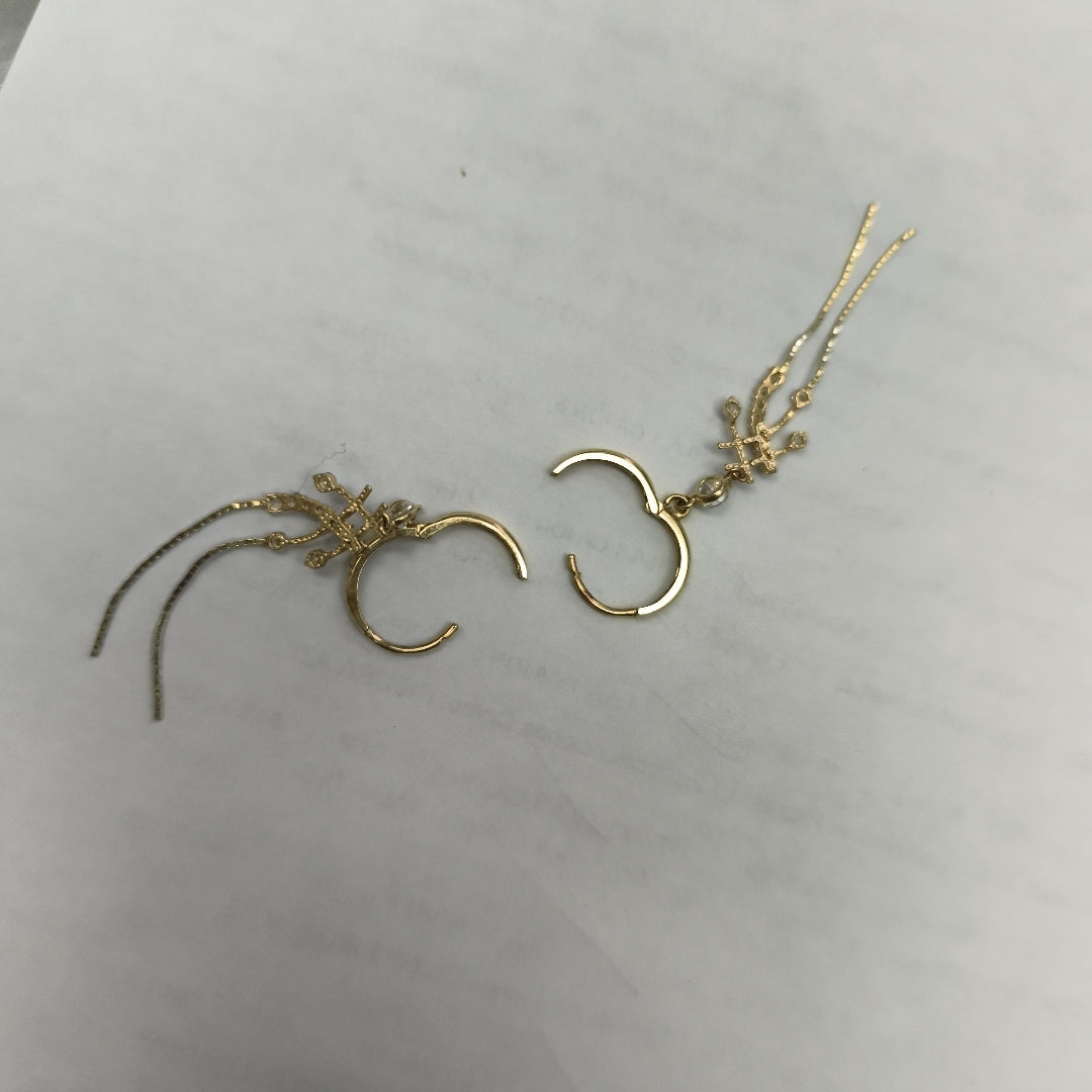 ARETES PAR ORO 14 K 3.3 GRMS (SEMINUEVO)
