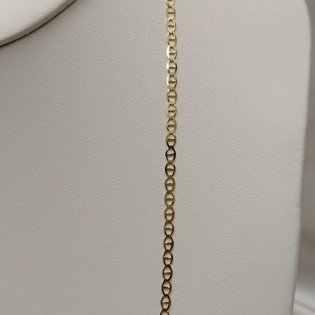 CADENAS TEJIDO GUCHI ORO 10K 55 CM 3.9 GR (NUEVO)