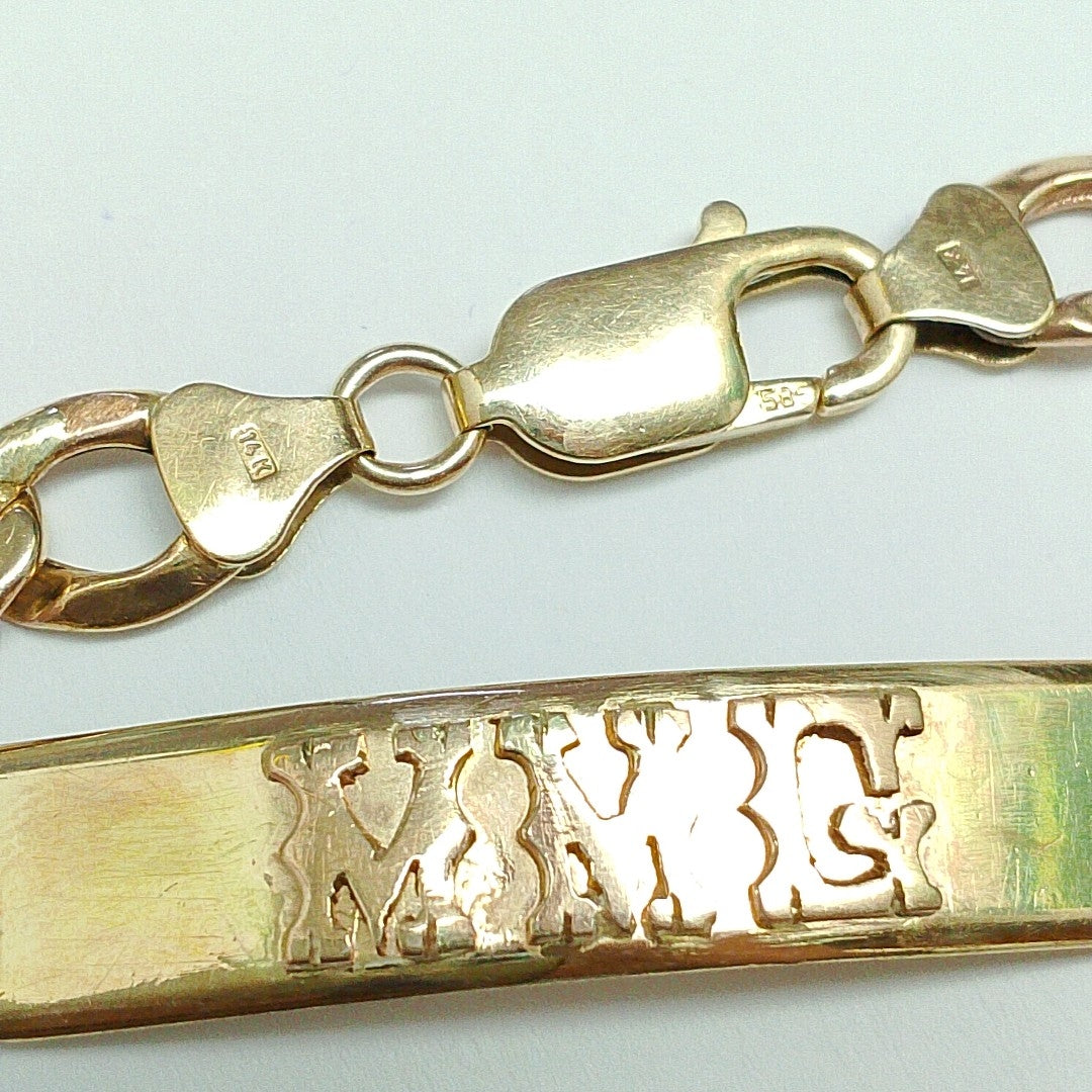 ESCLAVA ORO 14 K 9.3 GRMS (SEMINUEVO)