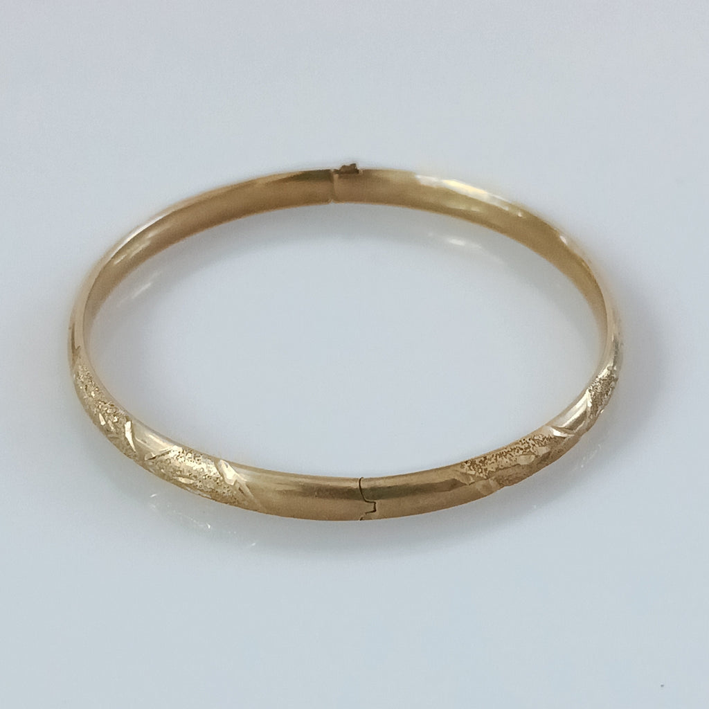PULSERA RIGIDA ORO 14 K 5,30 GRMS (SEMINUEVO)