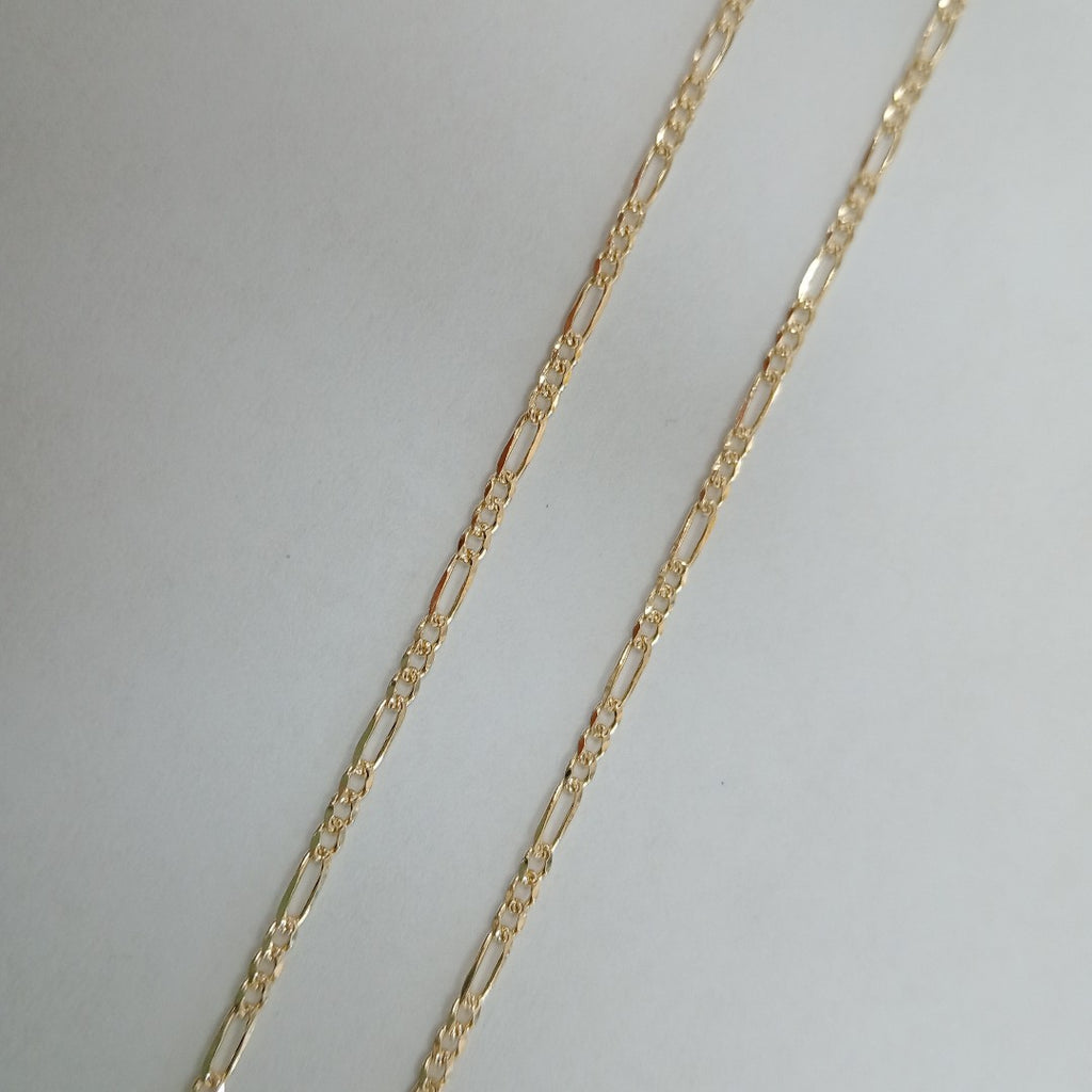 CADENAS 3X1 ORO 14K 55 CM 4 GR (NUEVO)