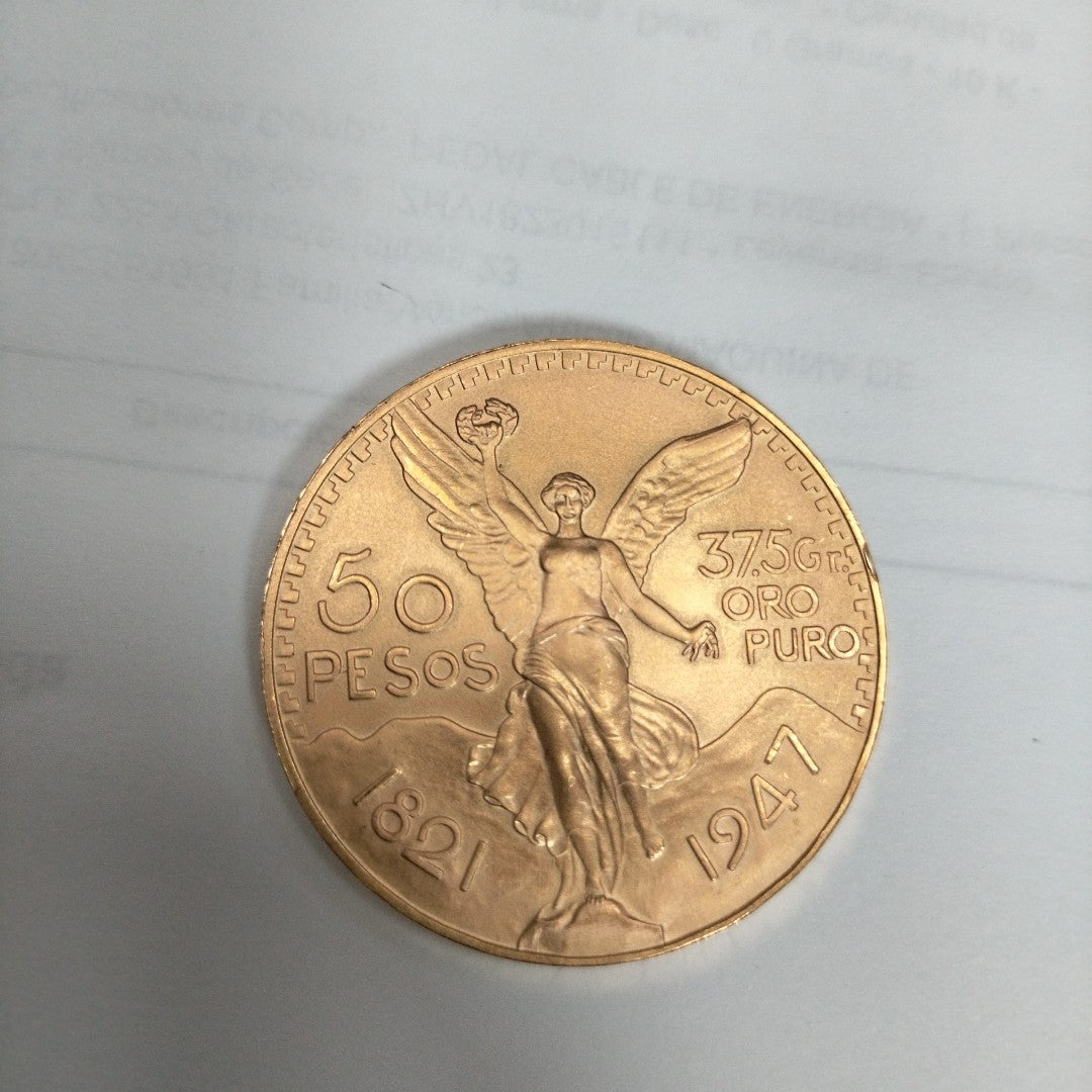 K1 41.6 GRMS 21 K IDENTIFICACIÓN MONEDA NOMINATIVA MONEDAS PESOS 50 PESOS (SEMINUEVO)