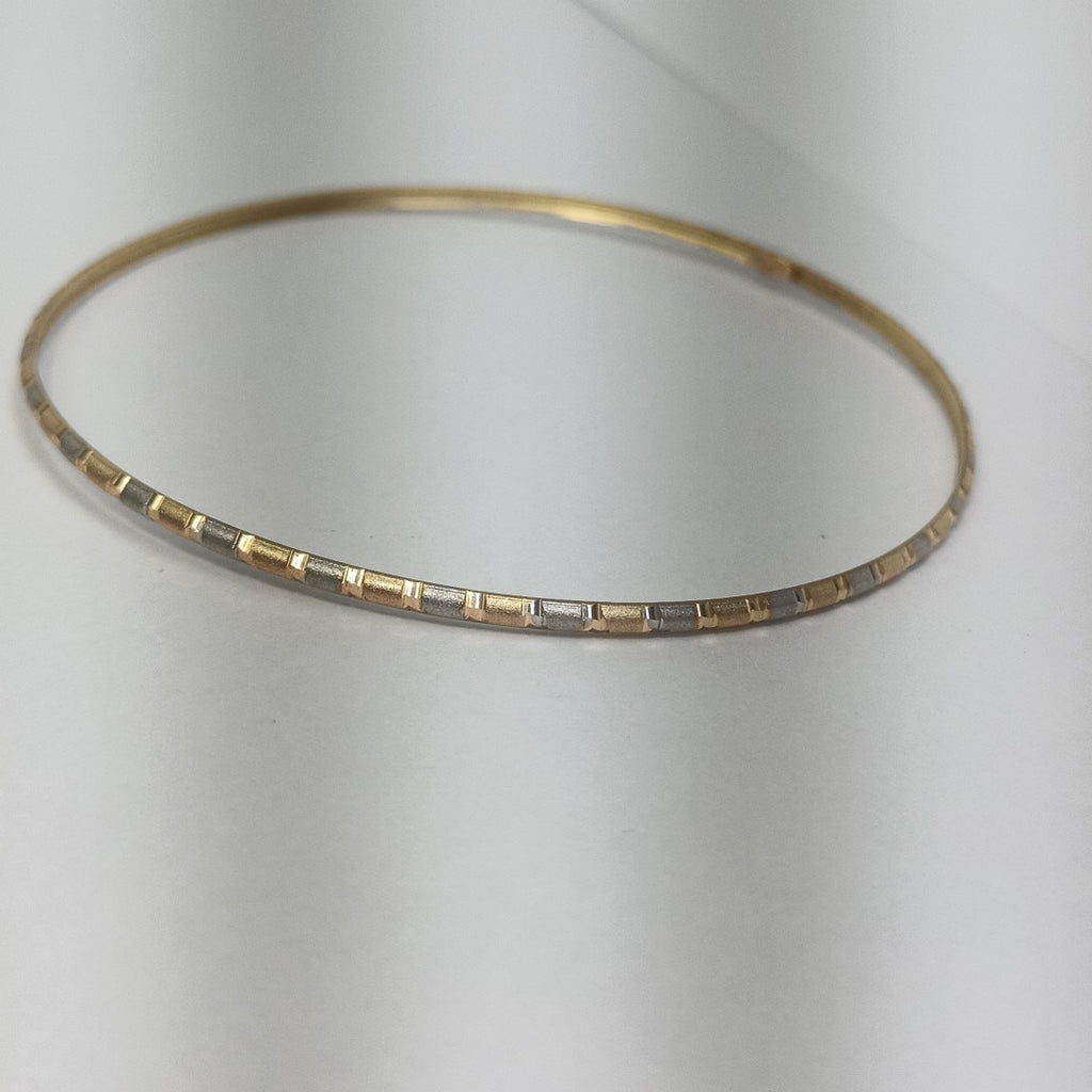 PULSERA RIGIDA ORO COMBINADO 14 K 2,40 GRMS (SEMINUEVO)