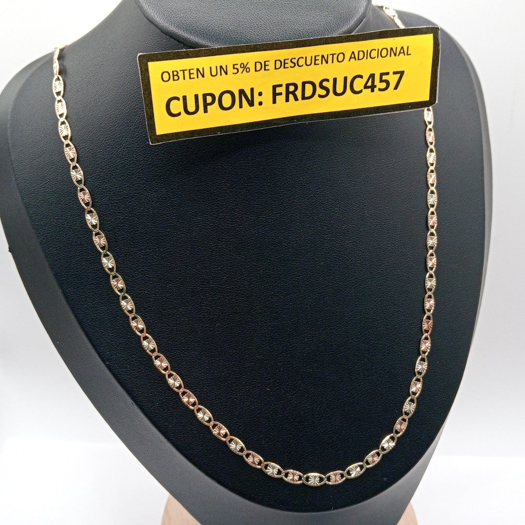 CADENA ORO COMBINADO 10 K 7.3 GRMS (SEMINUEVO)