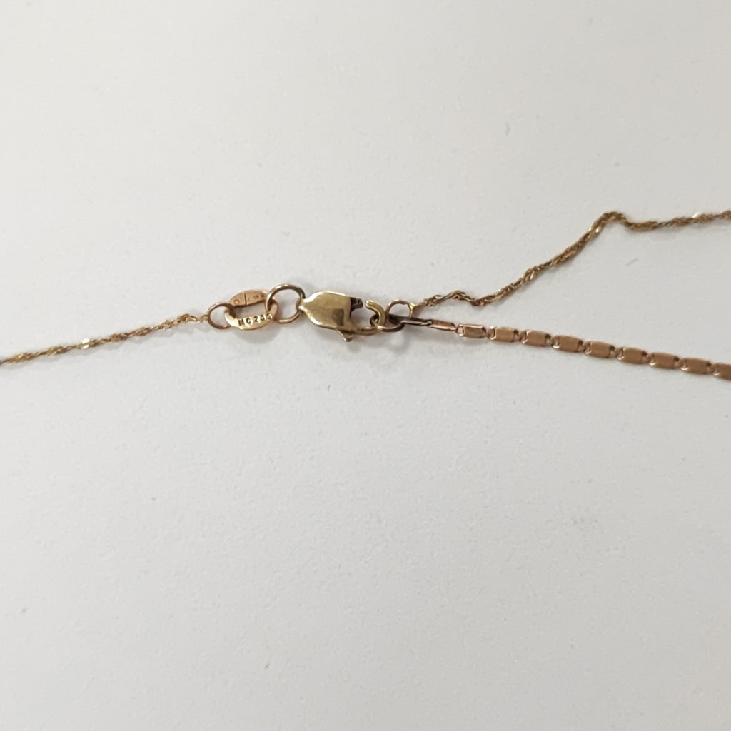 CADENA, DIJE ORO 14 K 2 GRMS (SEMINUEVO)
