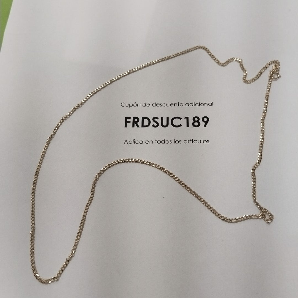 CADENAS TEJIDO BARBADA ORO 10K 55 CM 3.9 GR (NUEVO)