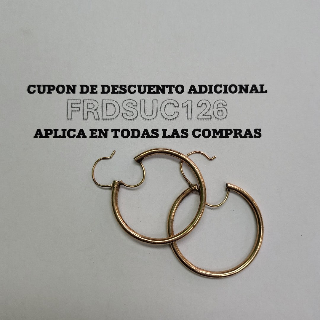 ARRACADAS PAR ORO 8 K 2.9 GRMS (SEMINUEVO)