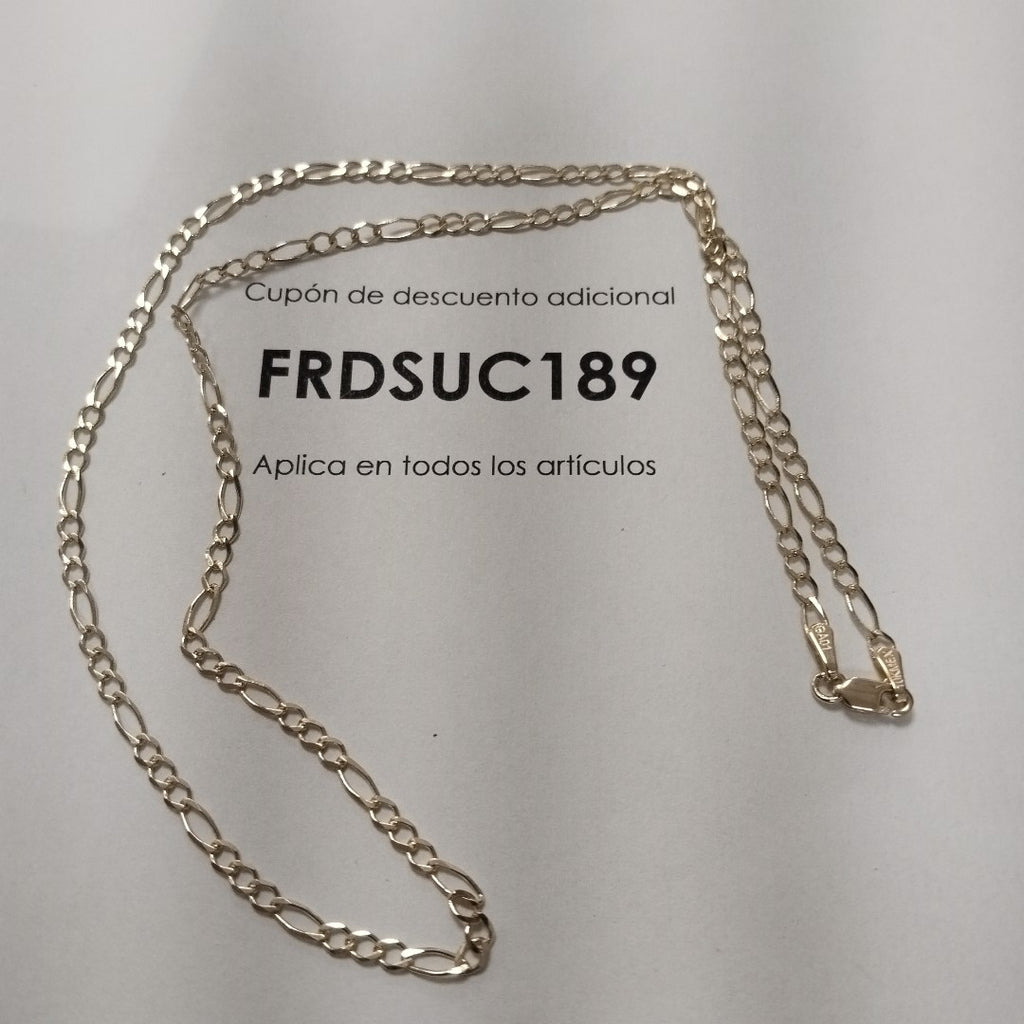 CADENAS TEJIDO 3X1 ORO 10K 50 CM 3.9 GR (NUEVO)
