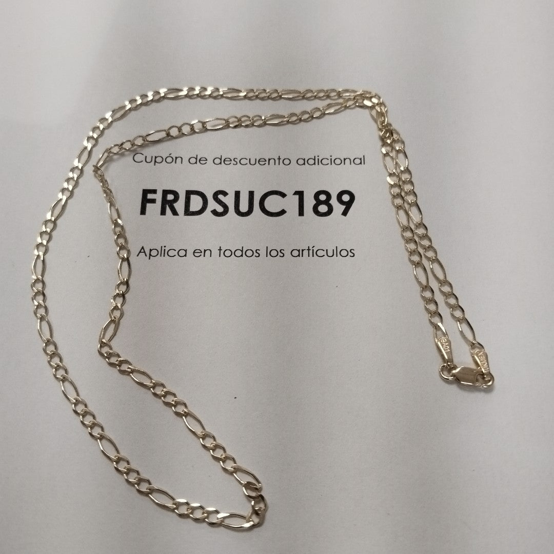 CADENAS TEJIDO 3X1 ORO 10K 50 CM 3.9 GR (NUEVO)