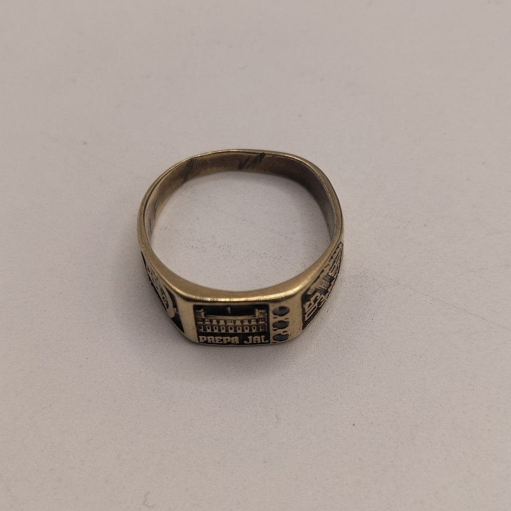 ANILLO DE GRADUACIÓN ORO 10 K 3.5 GRMS (SEMINUEVO)