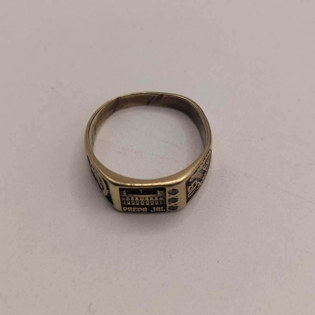 ANILLO DE GRADUACIÓN ORO 10 K 3.5 GRMS (SEMINUEVO)