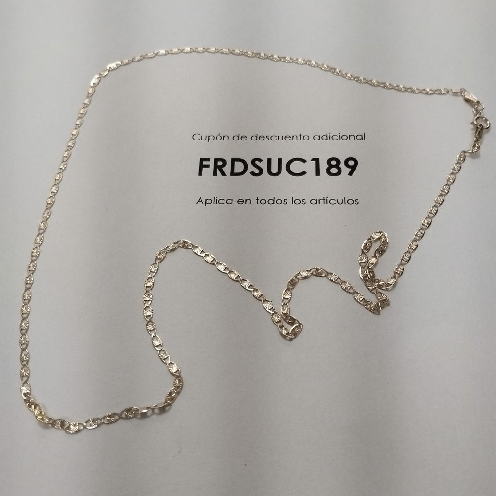 CADENAS TEJIDO GUCHI ORO 10K 55 CM 2.9 GR (NUEVO)