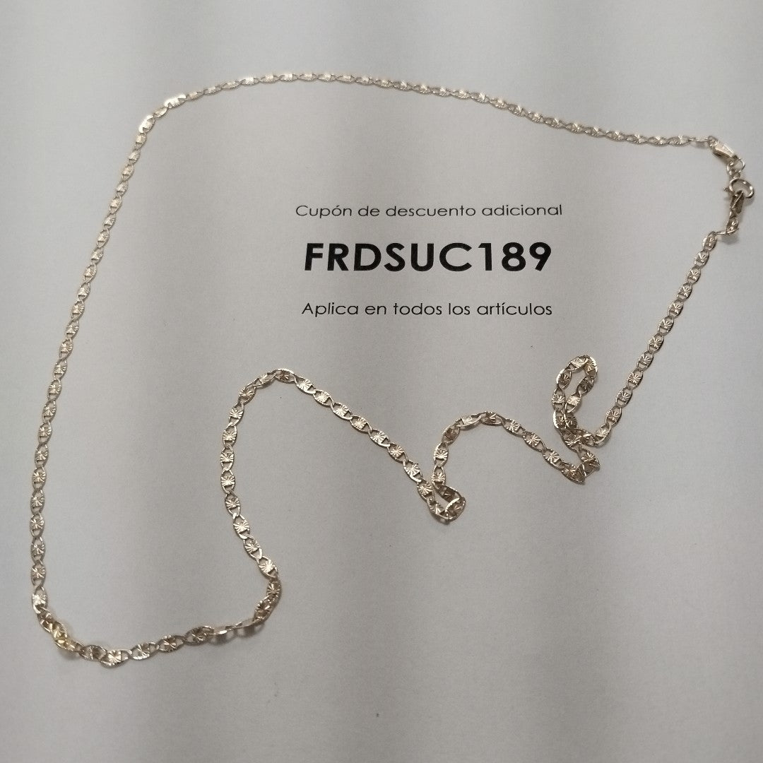 CADENAS TEJIDO GUCHI ORO 10K 55 CM 2.9 GR (NUEVO)