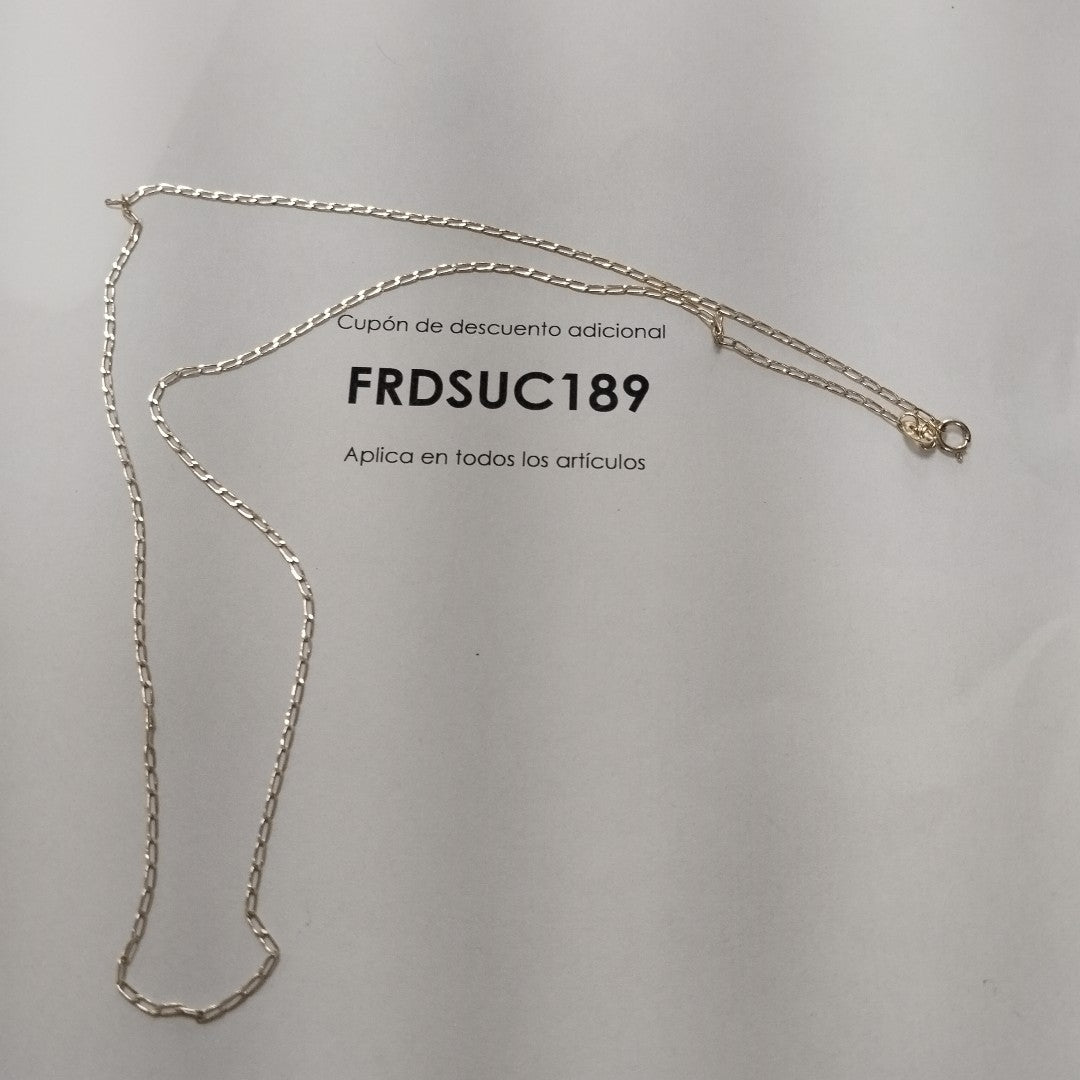 CADENAS TEJIDO ESLABONES ORO 10K 55 CM 1.9 GR (NUEVO)