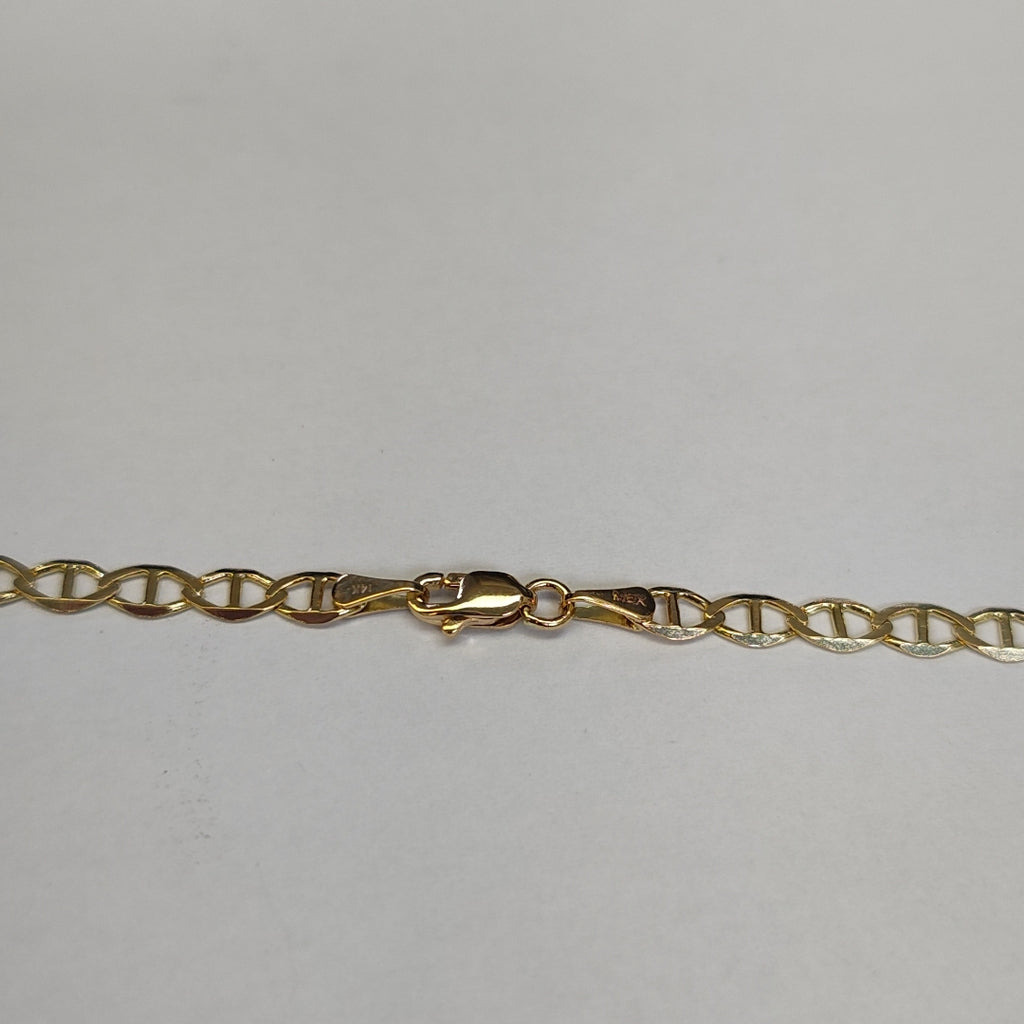 CADENAS TEJIDO MARINERA ORO 14K 60 CM 8.6 GR (NUEVO)