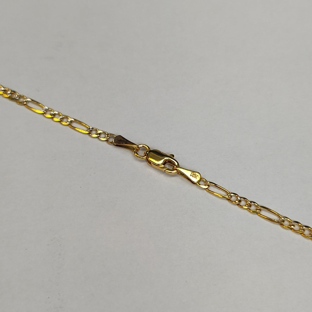 CADENAS TEJIDO 3X1 ORO 14K 55 CM 4.8 GR (NUEVO)