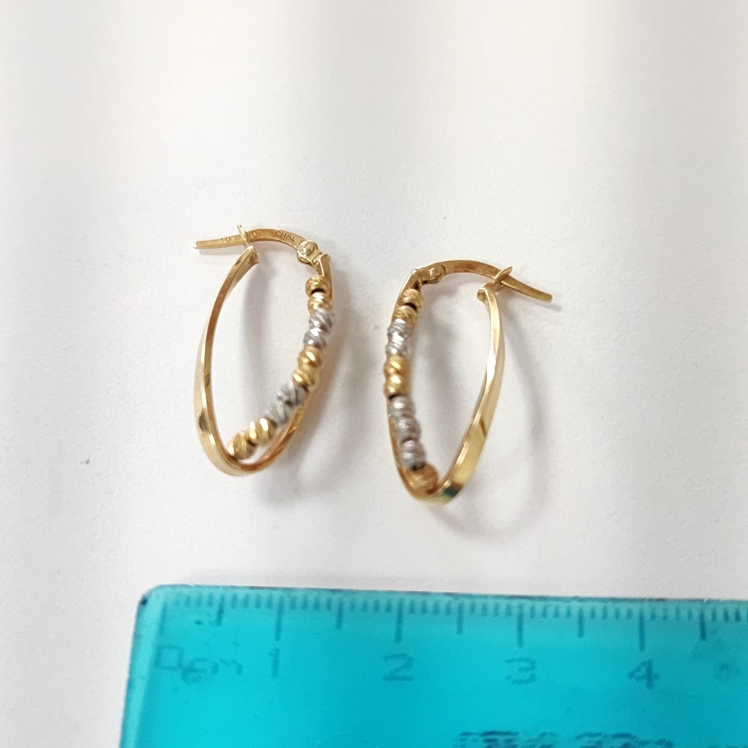 ARRACADAS PAR ORO 14 K 2 GRMS (SEMINUEVO)