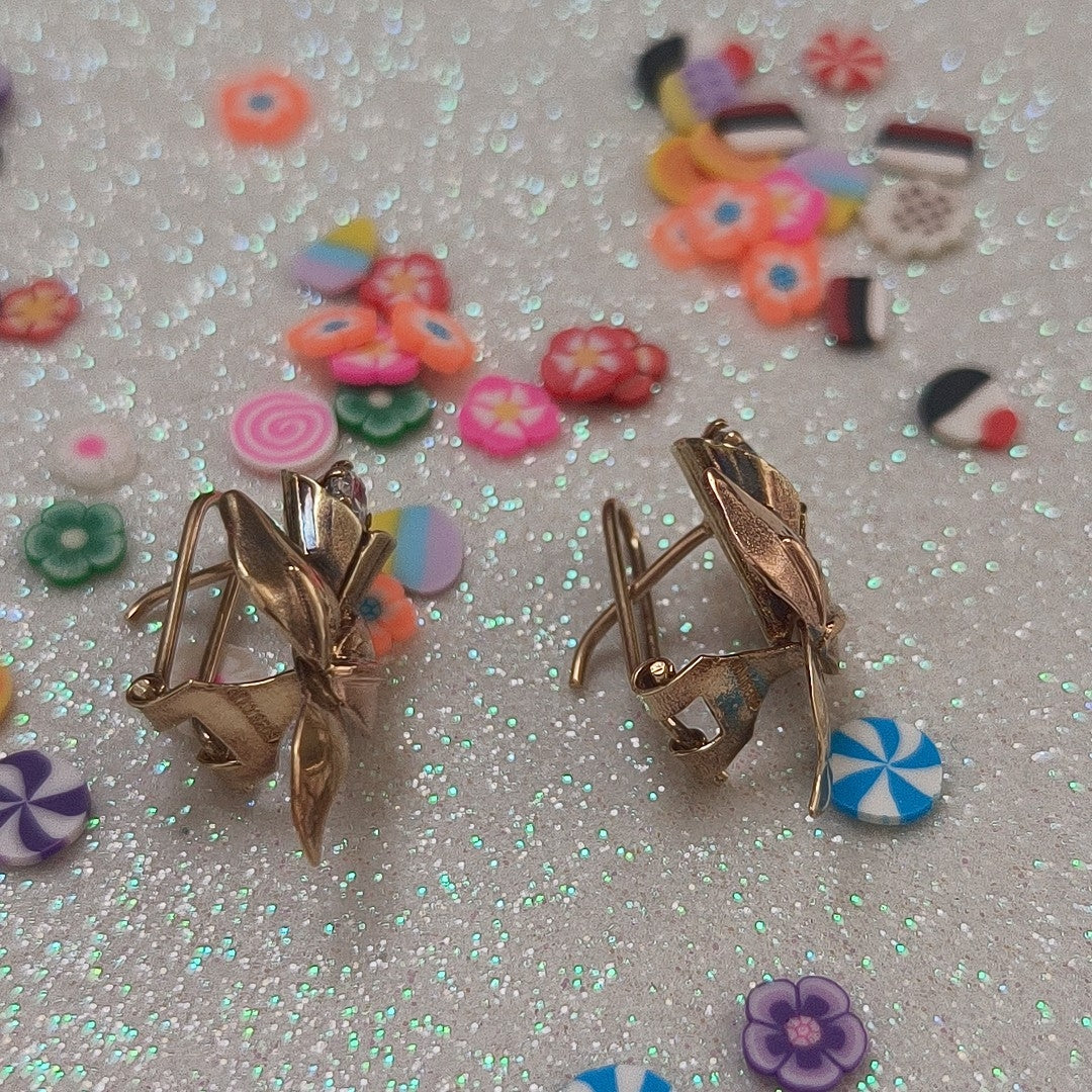 ARETES PAR ORO 8 K 3.3 GRMS (SEMINUEVO)