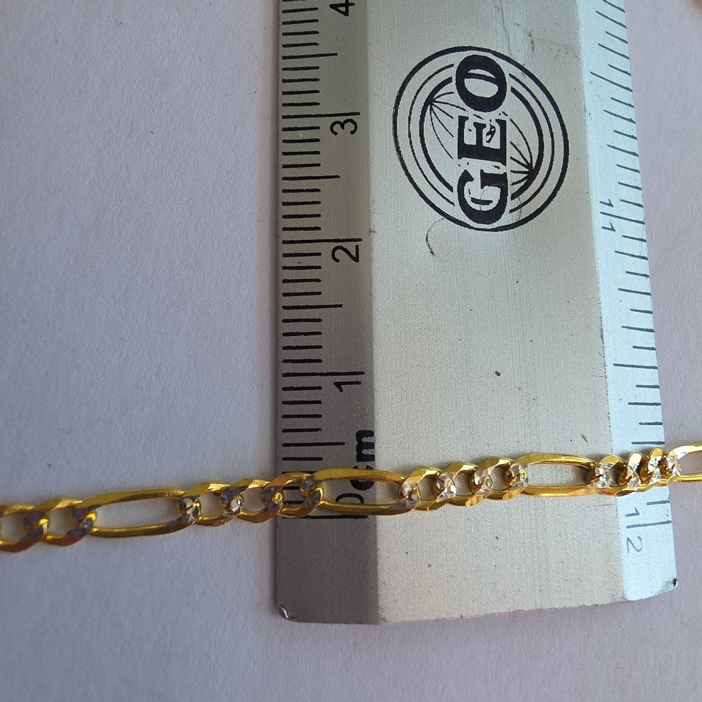 CADENAS 3X1 DIAMANTADA ORO 14K 55 CM 8.5 GR (NUEVO)