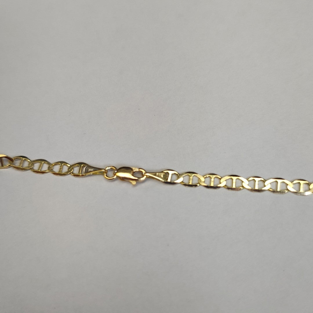 CADENAS TEJIDO MARINERA ORO 14K 55 CM 7.9 GR (NUEVO)