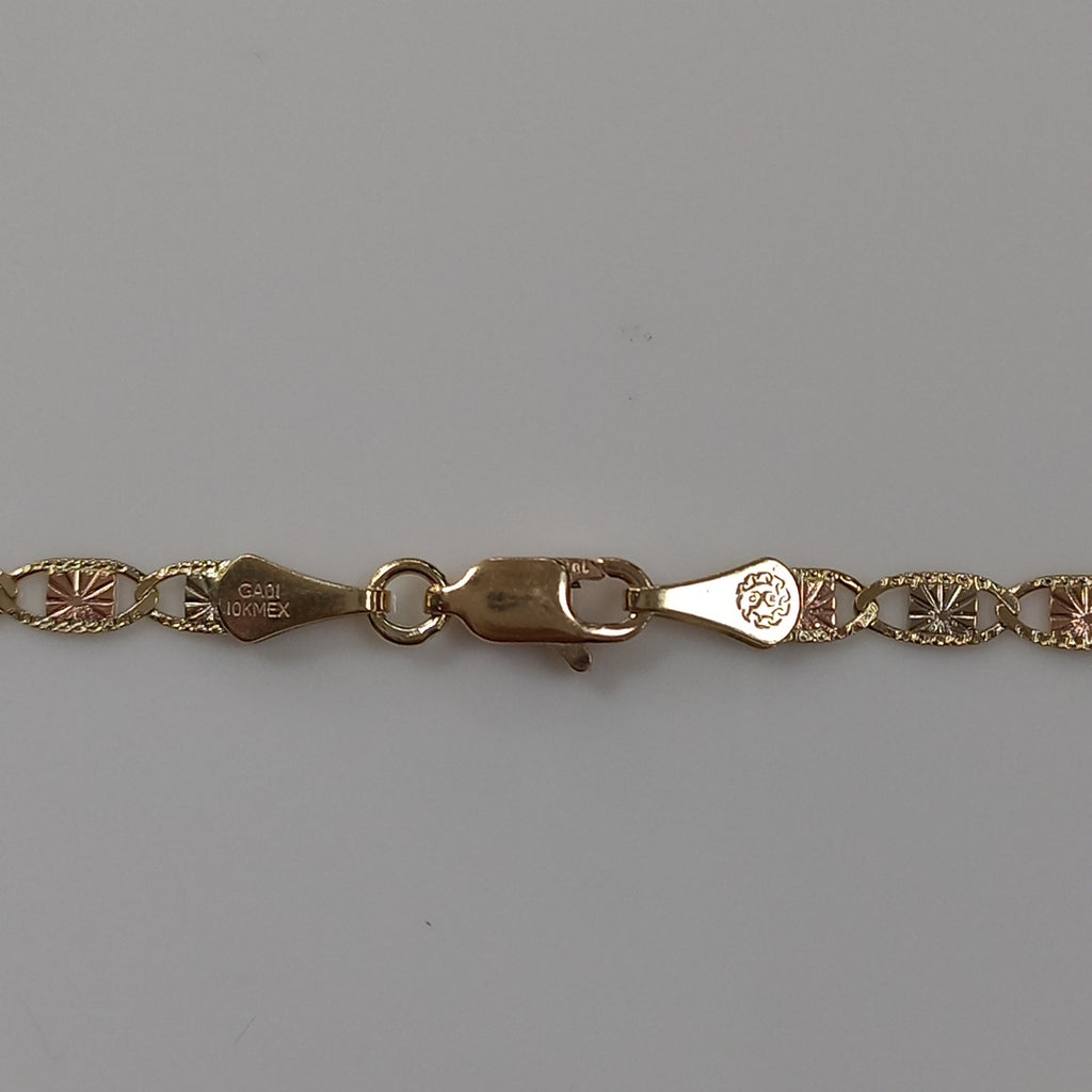 CADENAS TEJIDO GUCHI ORO 10K 55 CM 6.8 GR (NUEVO)