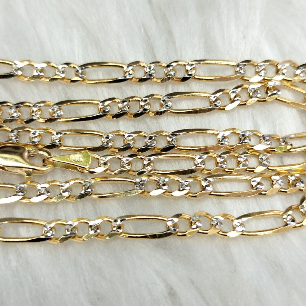 CADENAS 3X1 DIAMANTADA ORO 14K 55 CM 8.4 GR (NUEVO)