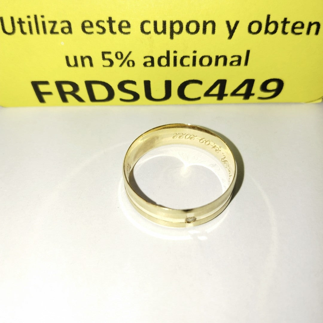 ARGOLLA ORO 14 K 4.3 GRMS (SEMINUEVO)