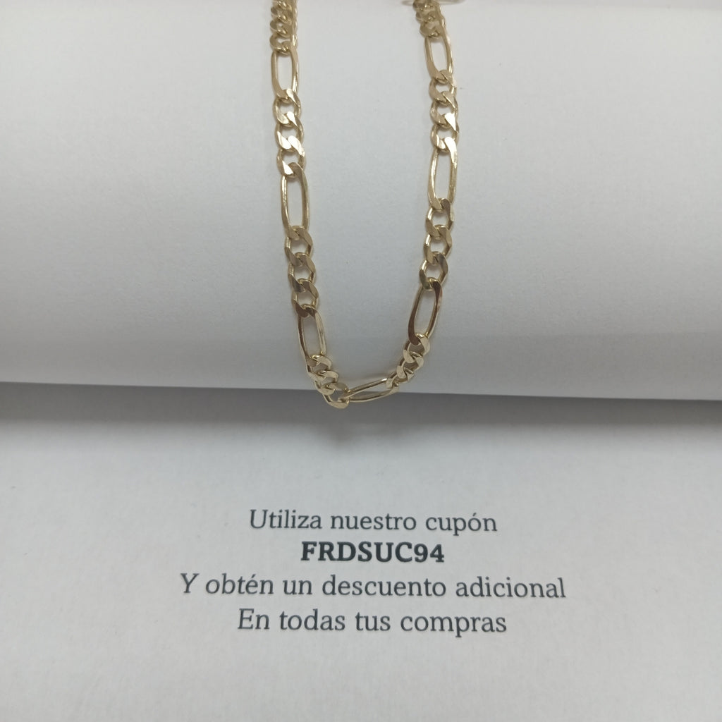 PULSERAS TEJIDO 3X1 ORO 14K 18 CM 2.9 GR (NUEVO)