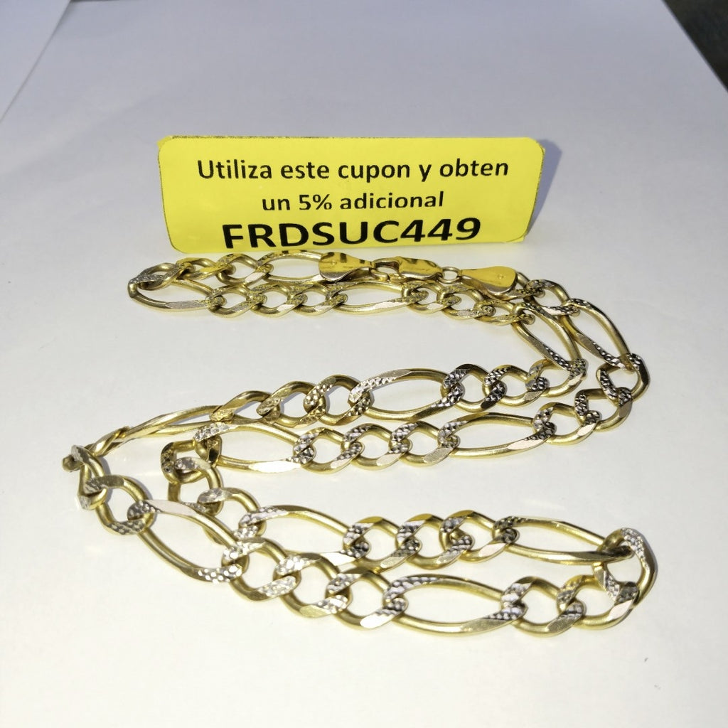 CADENA ORO, RODIADO 10 K 48.4 GRMS (SEMINUEVO)