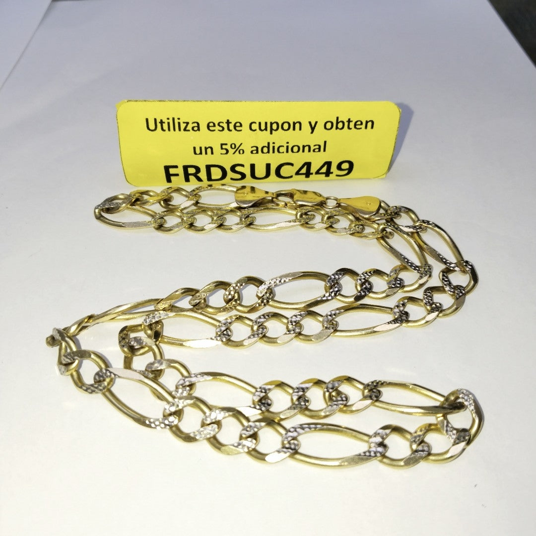 CADENA ORO, RODIADO 10 K 48.4 GRMS (SEMINUEVO)