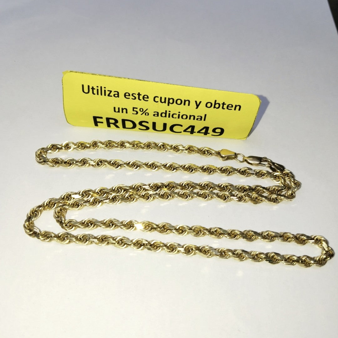 CADENA ORO 10 K 27.6 GRMS (SEMINUEVO)