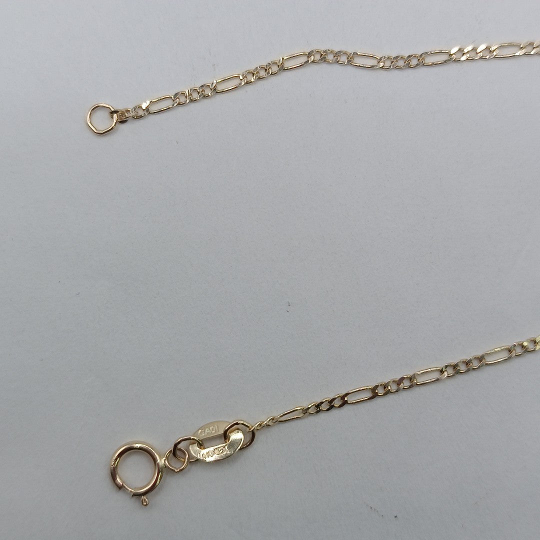 PULSERAS TEJIDO 3X1 ORO 14K 16 CM 0.9 GR (NUEVO)
