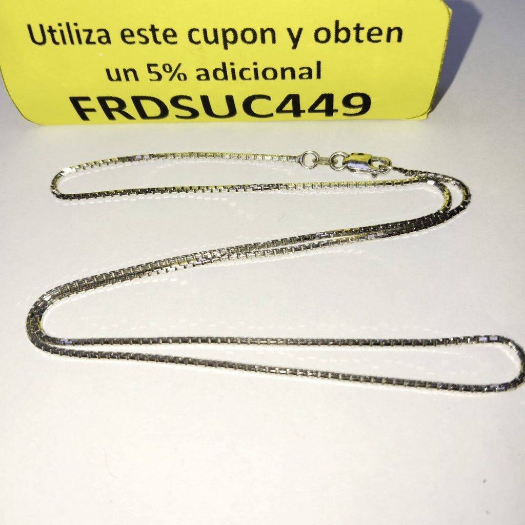 CADENA ORO, ORO BLANCO 14 K 4.5 GRMS (SEMINUEVO)