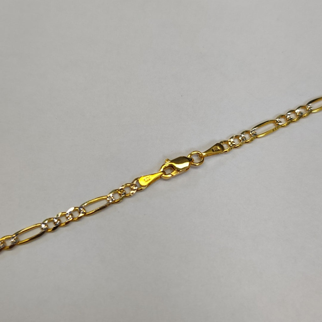 CADENAS 3X1 DIAMANTADA ORO 14K 55 CM 8.5 GR (NUEVO)