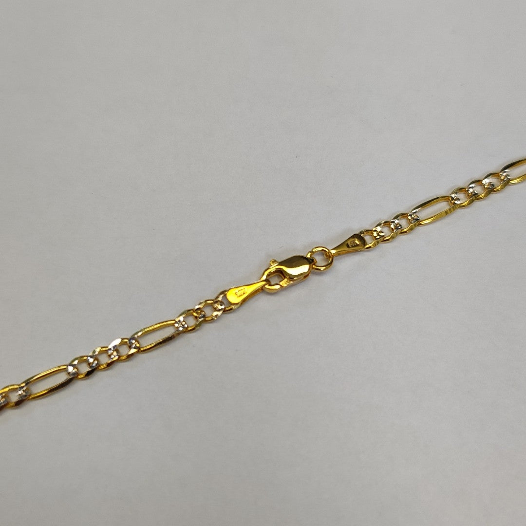 CADENAS 3X1 DIAMANTADA ORO 14K 55 CM 8.5 GR (NUEVO)