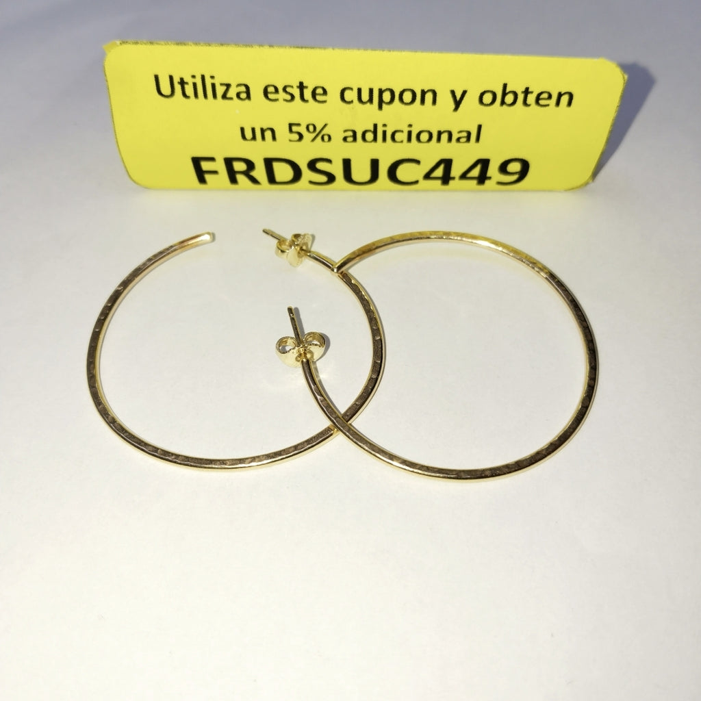 ARRACADAS PAR ORO 14 K 6.4 GRMS (SEMINUEVO)