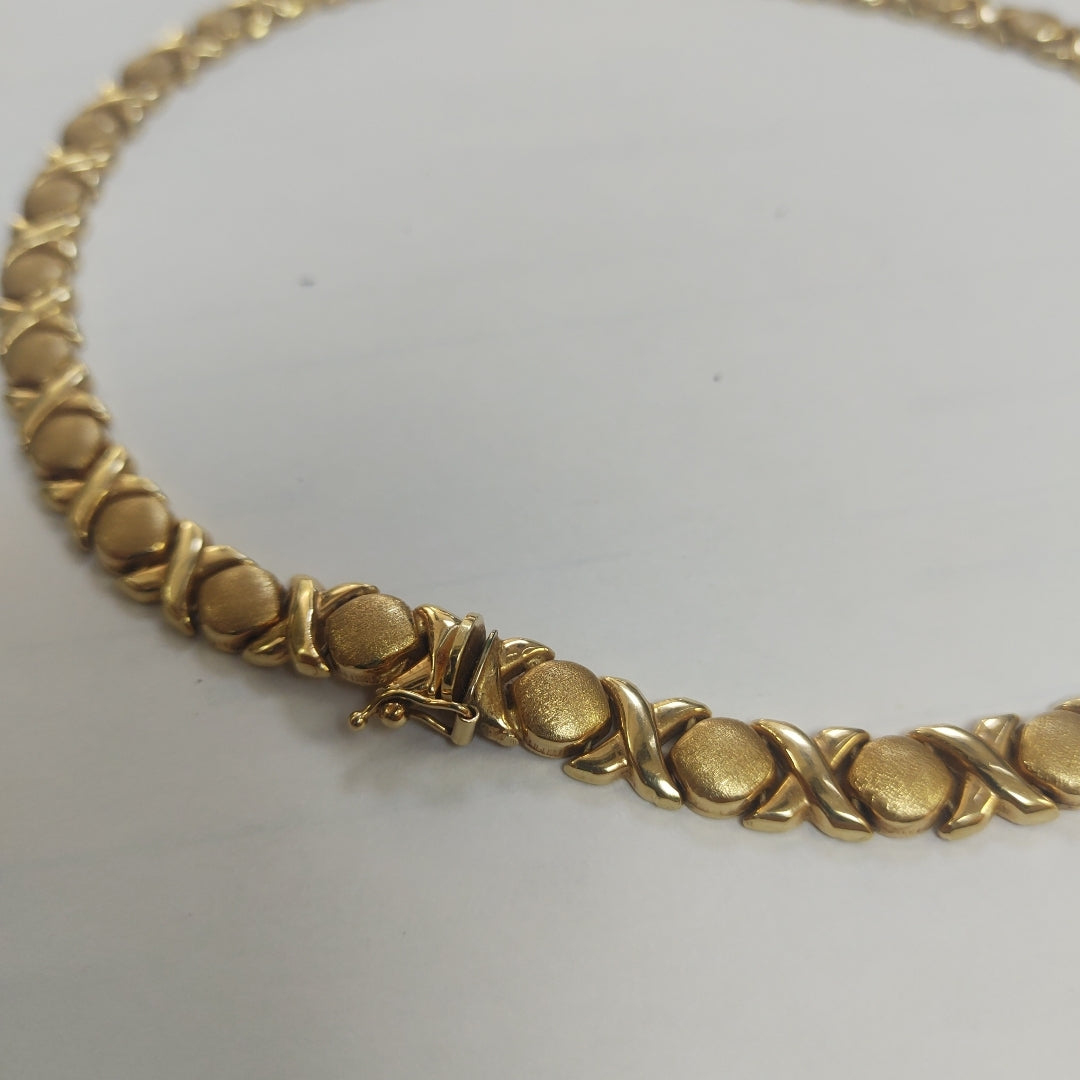 GARGANTILLA ORO COMBINADO 14 K 32,90 GRMS (SEMINUEVO)