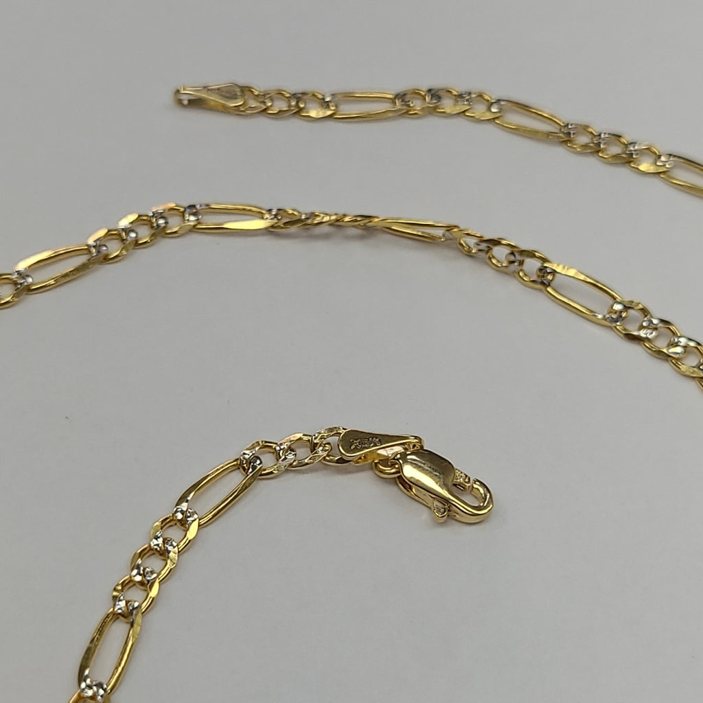 CADENAS 3X1 DIAMANTADA ORO 14K 55 CM 8.6 GR (NUEVO)