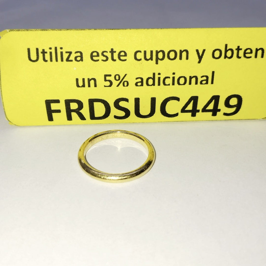 ARGOLLA ORO 18 K 3.1 GRMS (SEMINUEVO)