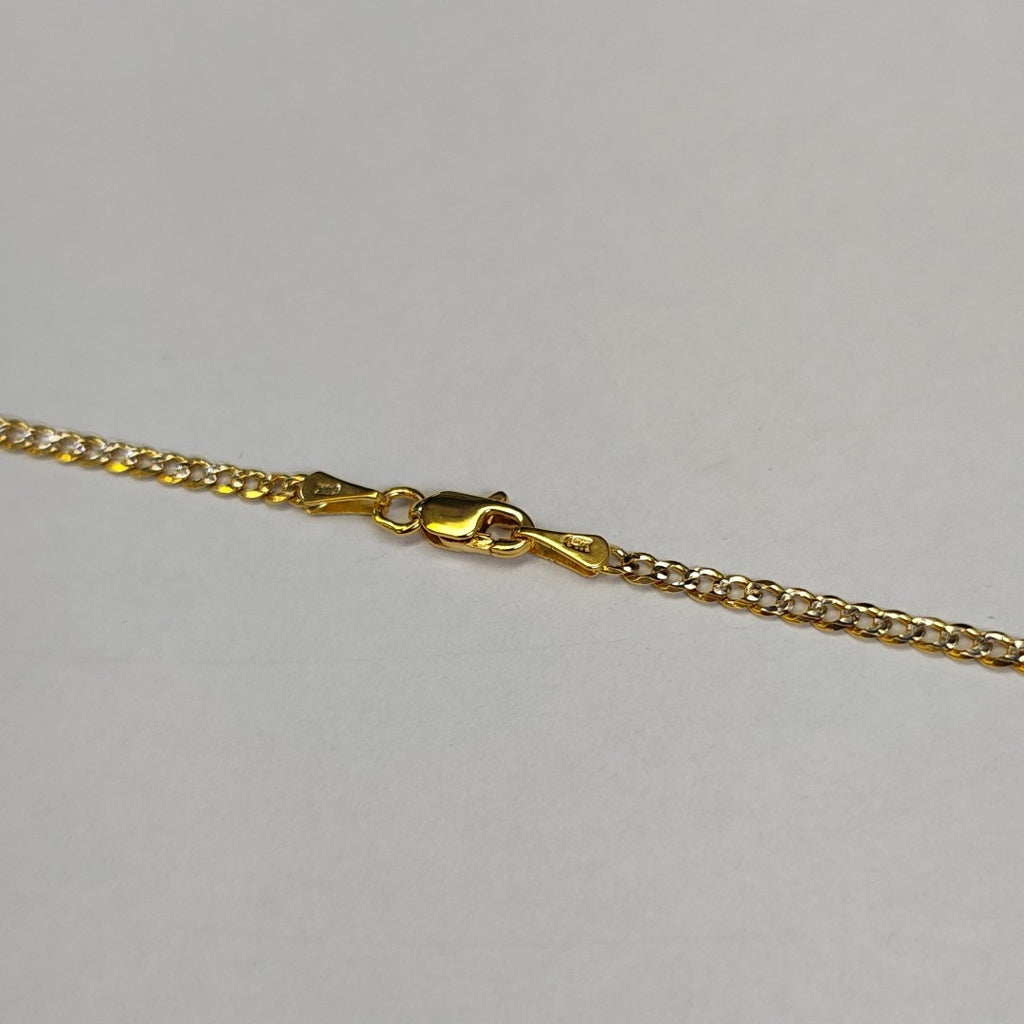 CADENAS BARBADA DIAMANTADA ORO 14K 60 CM 6.1 GR (NUEVO)