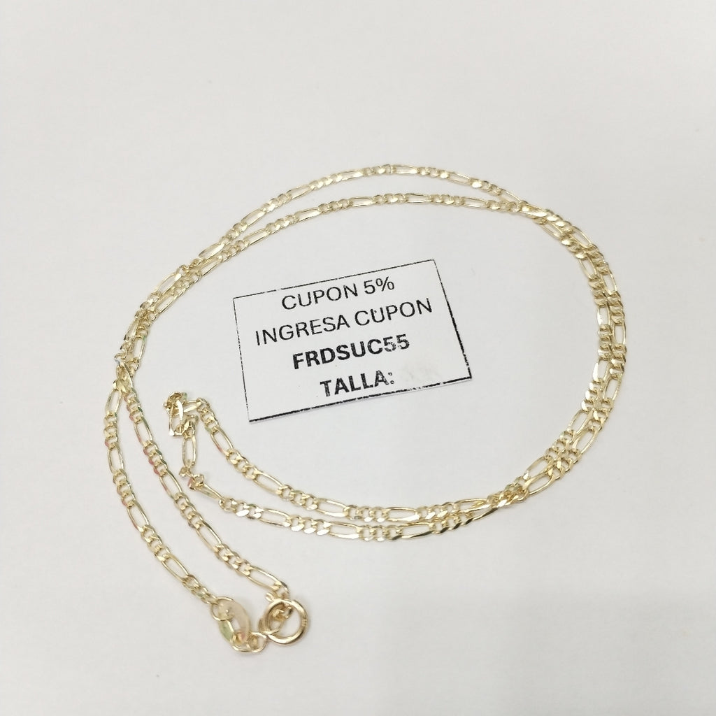 CADENAS TEJIDO 3X1 ORO 10K 50 CM 2.9 GR (NUEVO)