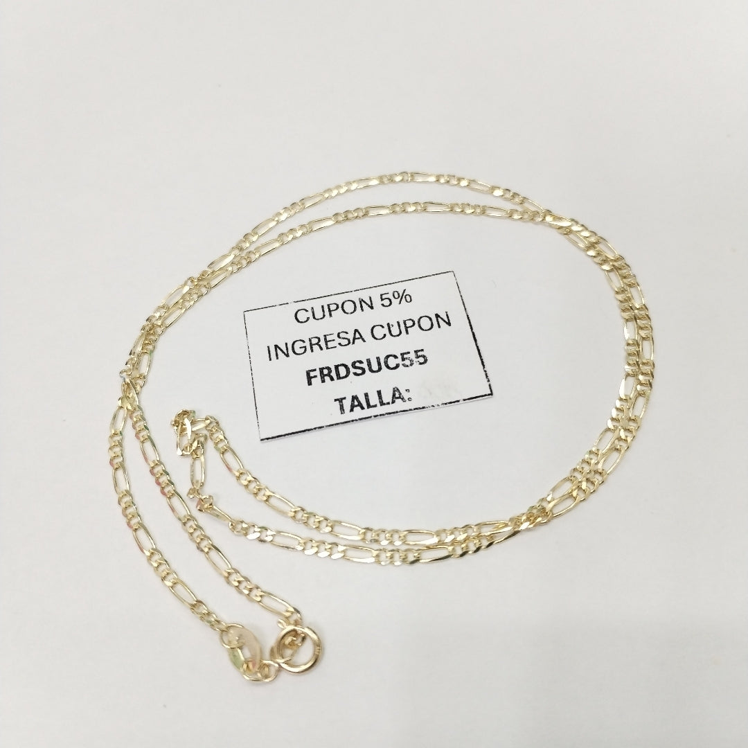 CADENAS TEJIDO 3X1 ORO 10K 50 CM 2.9 GR (NUEVO)