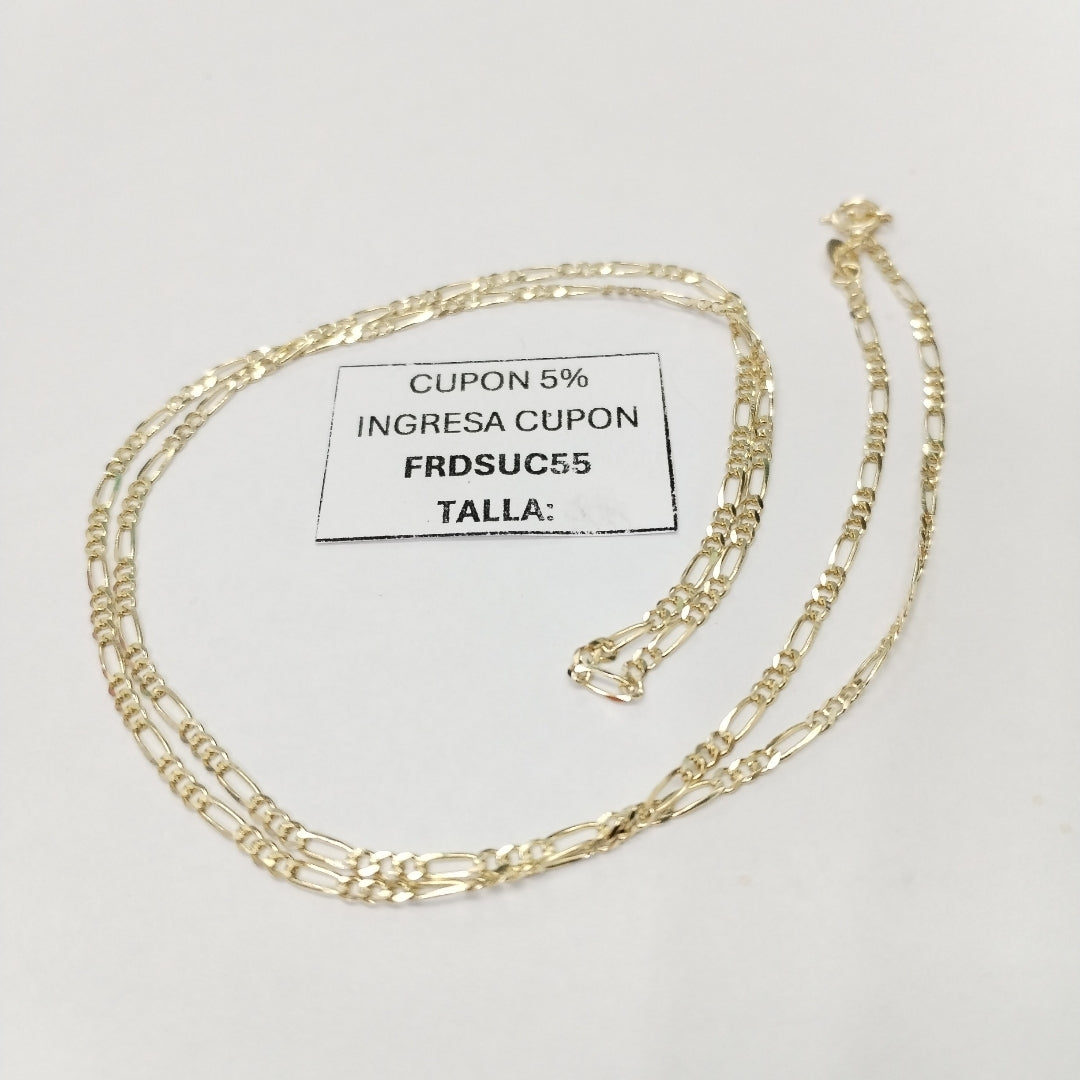CADENAS TEJIDO 3X1 ORO 10K 55 CM 3.2 GR (NUEVO)