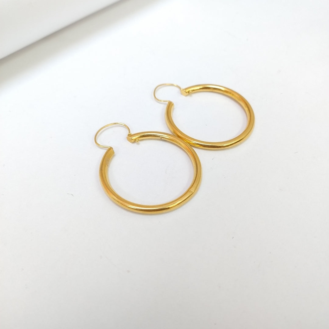 ARRACADAS PAR ORO 18 K 4.6 GRMS (SEMINUEVO)