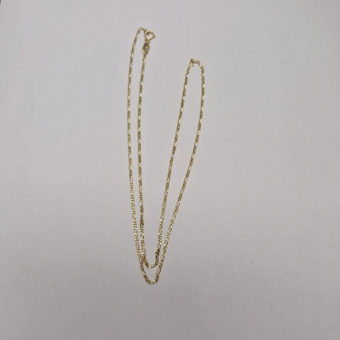 CADENAS TEJIDO 3X1 ORO 14K 55 CM 2.7 GR (NUEVO)