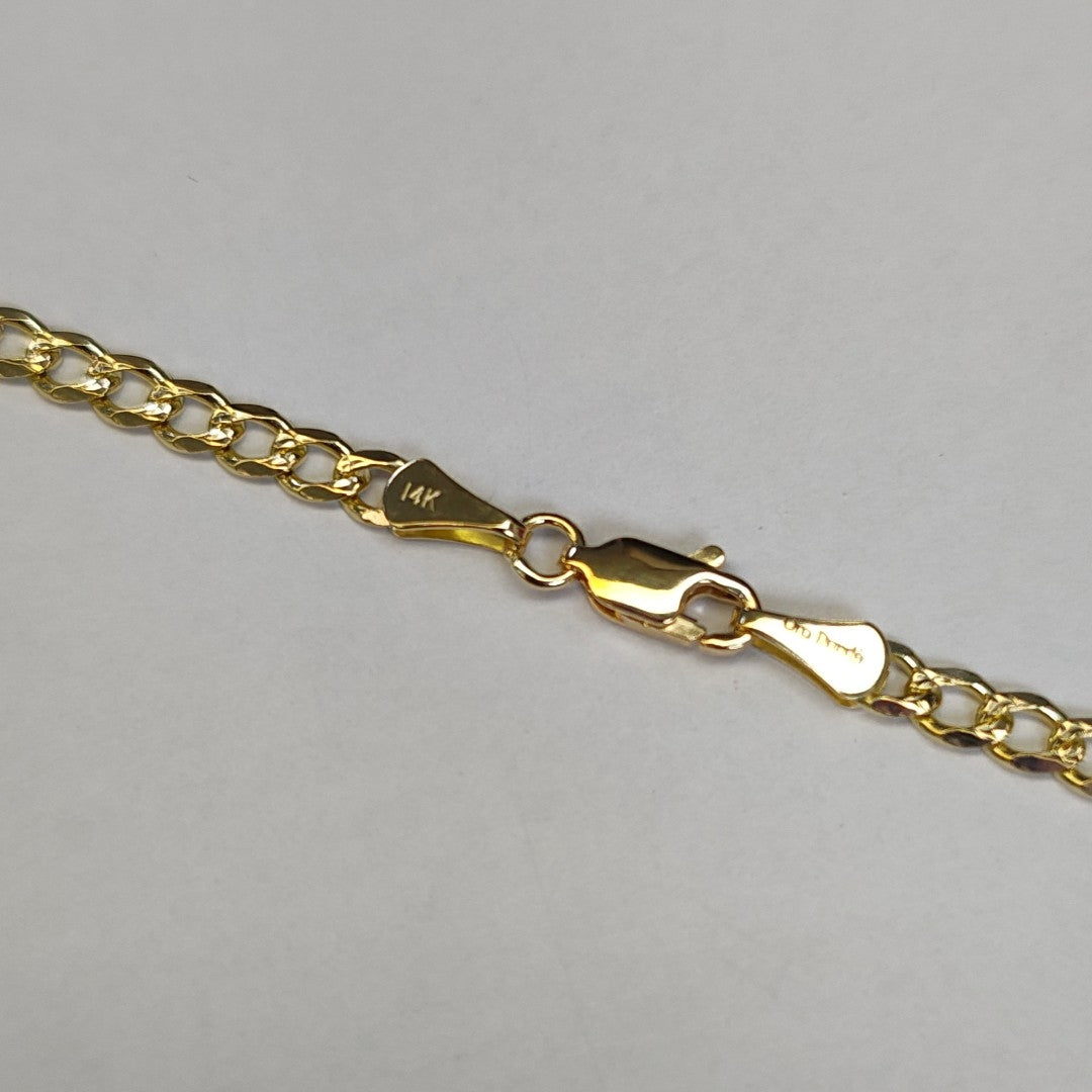 CADENAS BARBADA ORO 14K 55 CM 13.1 GR (NUEVO)